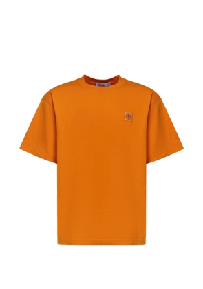 Stone Island Combed logo-patch T-shirt - Orange