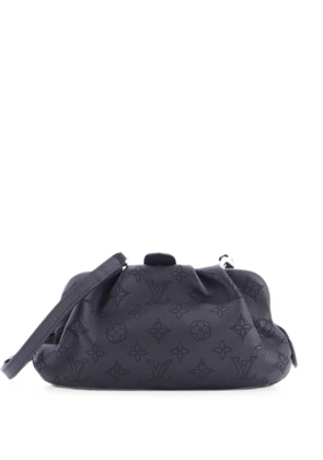 Louis Vuitton Pre-Owned Scala Pouch Bag Mahina Leather Mini clutch bag - Black