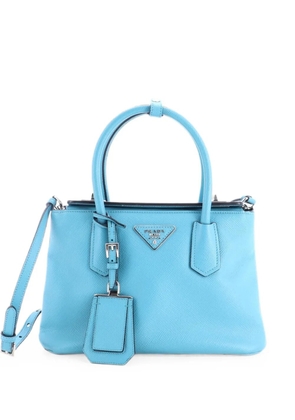 Prada Pre-Owned Turnlock Cuir Twin Tote Saffiano Leather Mini satchel - Red