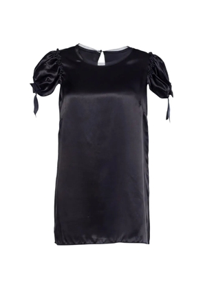 Dolce & Gabbana Pre-Owned puff-sleeve buttoned top - Black
