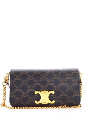 Celine Pre-Owned Multipochette Flap Bag Triomphe Coated Canvas crossbody bag - Brown