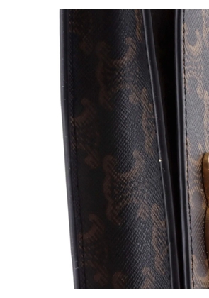 Celine Pre-Owned Multipochette Flap Bag Triomphe Coated Canvas crossbody bag - Brown