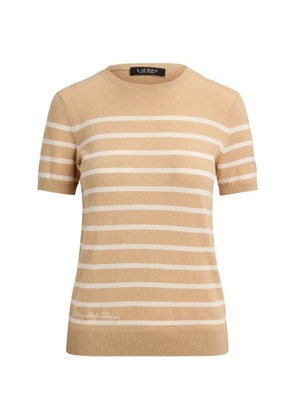 Lauren Ralph Lauren striped short-sleeve sweater - Neutrals