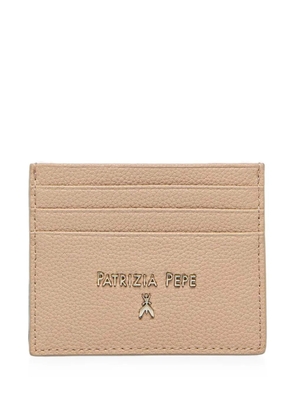 Patrizia Pepe textured card holder - Neutrals