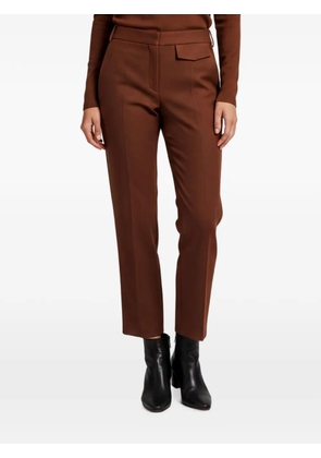 Victoria Beckham flap-detail trousers - Brown