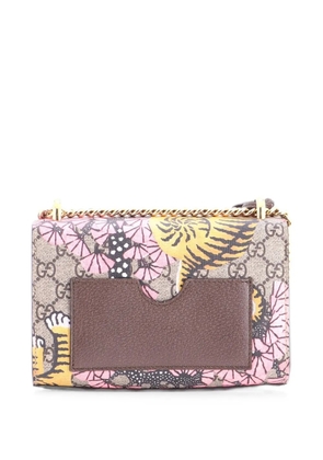 Gucci Pre-Owned Padlock Bengal Print GG Coated Canvas Small shoulder bag - Brown