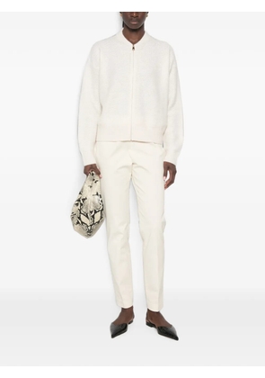 Fabiana Filippi zip-up waffle-knit cardigan - Neutrals