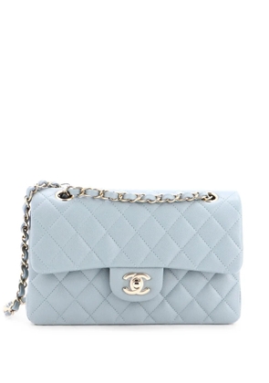 CHANEL Pre-Owned Classic Double Flap Bag Quilted Caviar Small shoulder bag - Grey