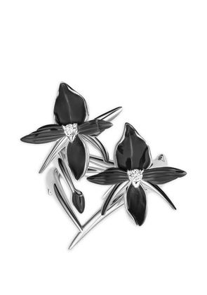 Shaun Leane Black Orchid diamond ring - Silver