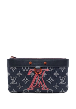 Louis Vuitton Pre-Owned 2018 Monogram Ink Upside Down Apollo Pochette PM pouch - Blue