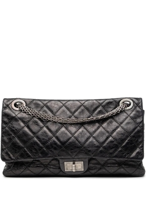CHANEL Pre-Owned 2006-2008 Quilted Aged Calfskin Reissue 2.55 Double Flap 228 shoulder bag - Black