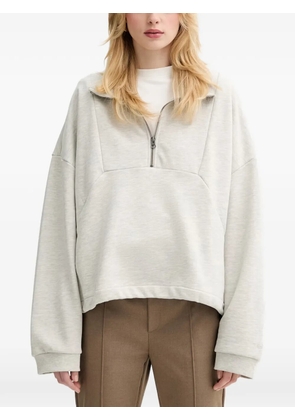 Gestuz half-zip funnel-neck sweatshirt - Grey