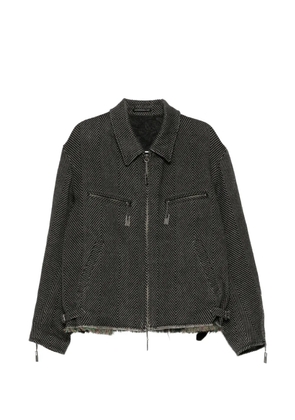 Yohji Yamamoto hem-fringe jacket - Grey