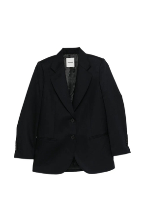 SANDRO striped tailored-fit blazer - Blue