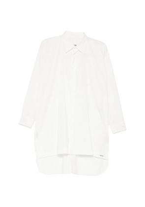 Yohji Yamamoto broad R double-placket shirt - White