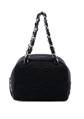 CHANEL Pre-Owned 2004-2005 Small CC Jersey Bowler Bag handbag - Black