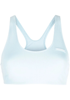 Sporty & Rich racerback ribbed tank top - Blue