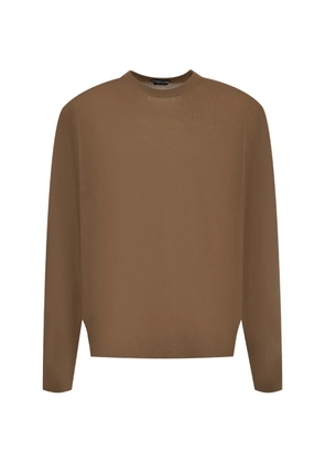 TOM FORD crew-neck long-sleeve sweater - Brown
