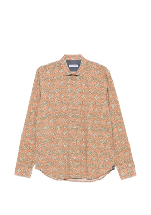 Manuel Ritz floral-print long-sleeve shirt - Orange