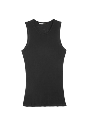 Vera Wang Tessa ribbed-knit cotton tank top - Black