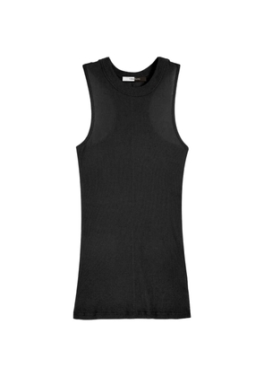 Vera Wang ribbed racer-back tank top - Black