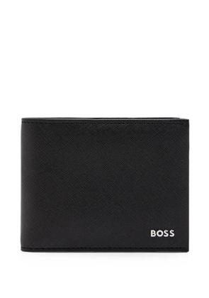 BOSS Northon logo-plaque bi-fold wallet - Black