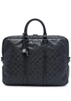 Gucci Pre-Owned 2016-2026 GG Imprime business bag - Black