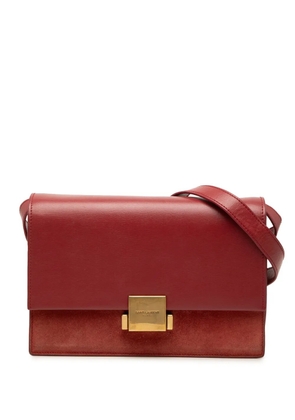 Saint Laurent Pre-Owned 2017 Medium Calfskin and Suede Bellechasse Bag crossbody bag - Red