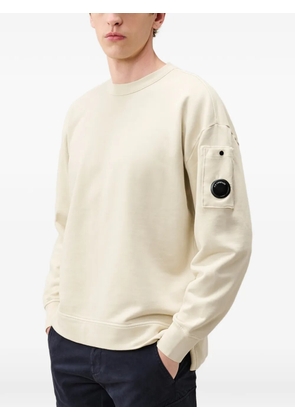 C.P. Company Lens-detail cotton sweatshirt - Neutrals
