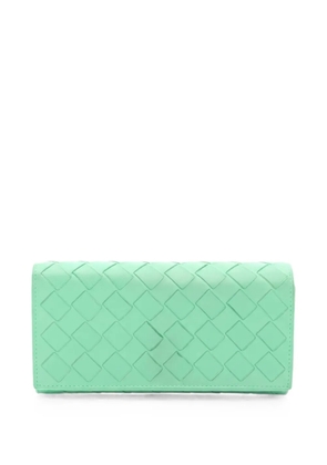 Bottega Veneta Pre-Owned 2000s Intrecciato leather wallet - Green