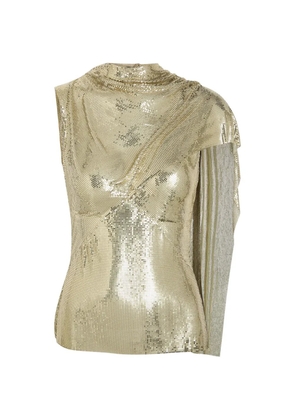 Rabanne draped blouse - Gold