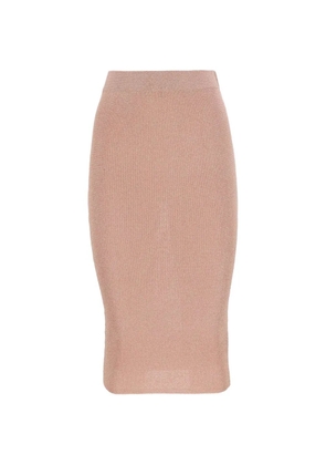 Kangra ribbed-knit midi skirt - Pink