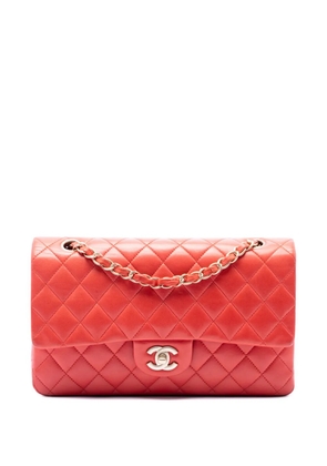CHANEL Pre-Owned 2009-2010 Medium Classic Lambskin Double Flap shoulder bag - Orange