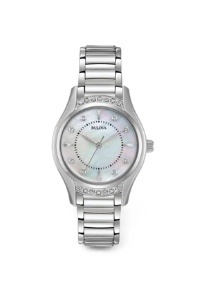 Bulova crystal-embellished 31mm watch - Neutrals