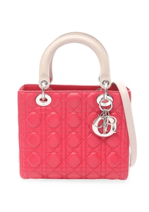 Christian Dior Pre-Owned 2010s Cannage Lady Dior tote bag - Pink
