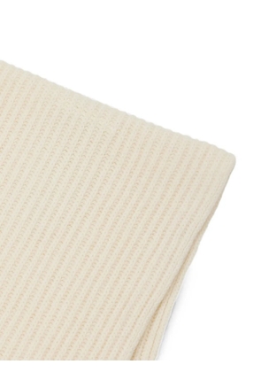 MM6 Maison Margiela cotton knit scarf - Neutrals