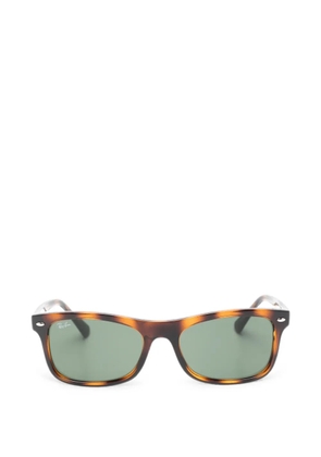 Ray-Ban tortoiseshell-effect rectangle-frame sunglasses - Brown