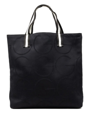 Gucci Pre-Owned 2000-2015 Canvas G Monogram Web tote bag - Black