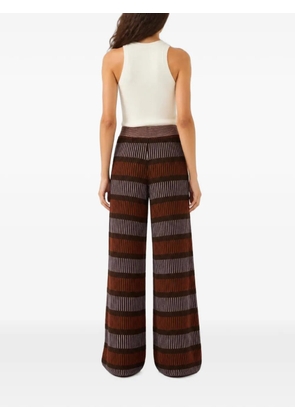 RETORI jacquard-knit palazzo pants - Brown