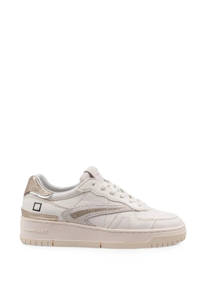D.A.T.E. Torneo panelled leather sneakers - Neutrals