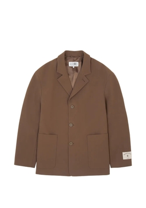 MM6 Maison Margiela wool blend suit jacket - Brown