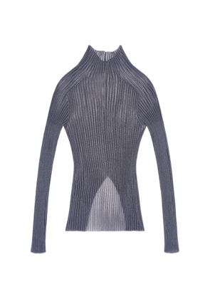 Giorgio Armani ribbed-knit sweater - Grey