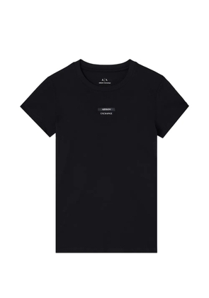 Armani Exchange logo-patch T-shirt - Black