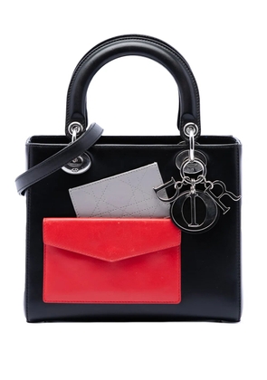 Christian Dior Pre-Owned 2014 Medium Calfskin Pockets Lady Dior satchel - Black