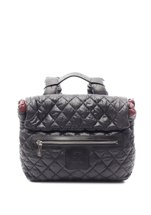 CHANEL Pre-Owned 2009-2010 Nylon Coco Cocoon backpack - Black