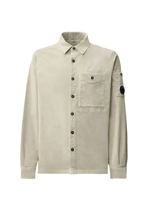C.P. Company Lens-detail chest-pocket shirt - Neutrals