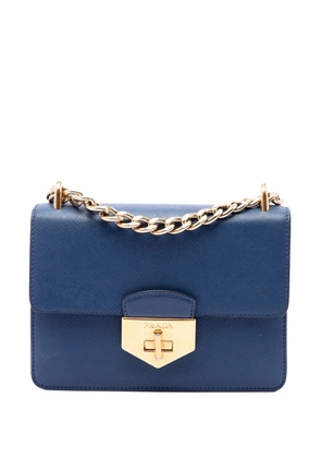 Prada Pre-Owned 2013-2026 Saffiano Turnlock Chain crossbody bag - Blue