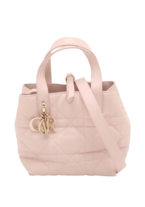 Christian Dior Pre-Owned 2000-2026 Small Calfskin Macrocannage Toujours Vertical Tote satchel - Pink