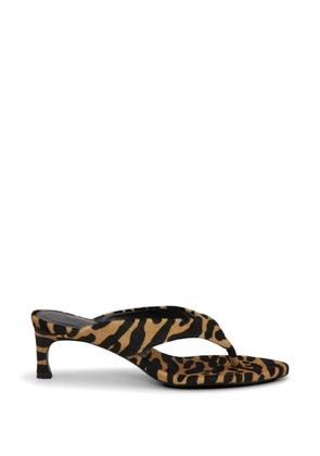 ROTATE BIRGER CHRISTENSEN animal print mules - Neutrals