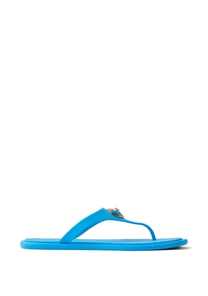 Versace Alia rubber flat sandals - Blue